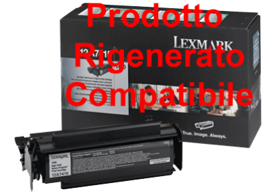 Toner Lexmark 12A7410 Nero compatibile