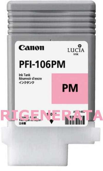 Cartuccia Canon PFI-106PM (6626B001AA) Magenta Photo rigenerata