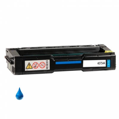 Toner Ricoh 407544 Ciano compatibile PREMIUM alta qualità