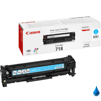 Toner Canon 718 2661B002 Ciano originale