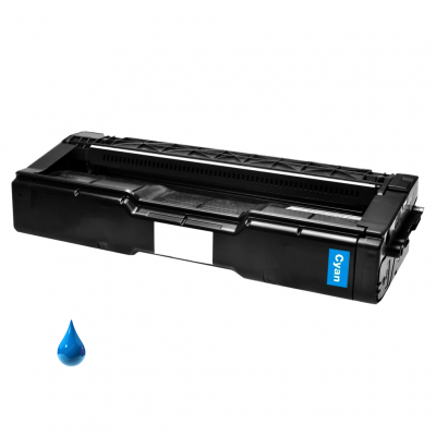 Toner compatibile Ricoh 407717 Ciano