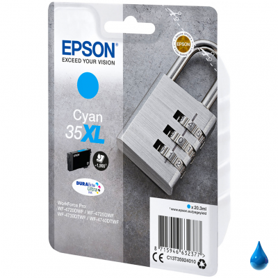 Cartuccia Epson 35XL C13T35924010 Ciano originale