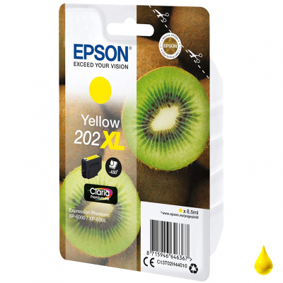 Cartuccia Epson 202XL C13T02H44010 Giallo originale