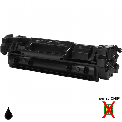 Toner HP 139A W1390A Nero compatibile senza chip