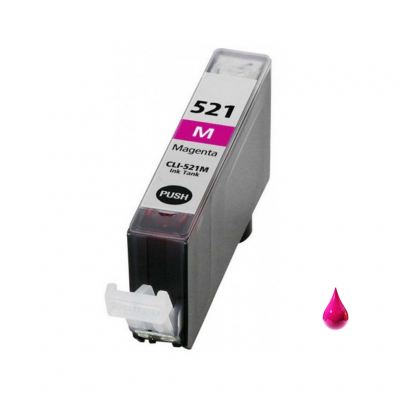 Cartuccia Canon CLI-521M 2935B001 Magenta compatibile PREMIUM alta qualità