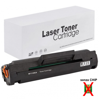 Toner HP 106A W1106A Nero compatibile senza chip