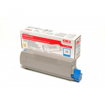 OKI 43381907 toner originale Ciano